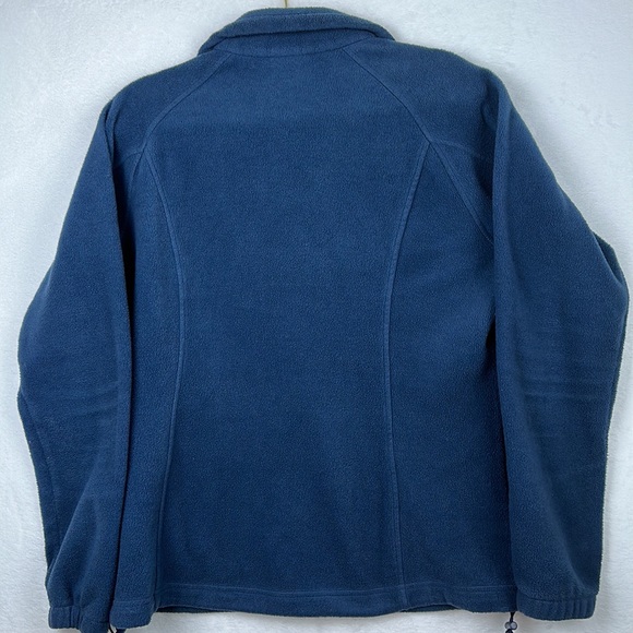 Columbia Men’s Zippered Fleece Jacket Navy Size Large - Picture 7 of 9